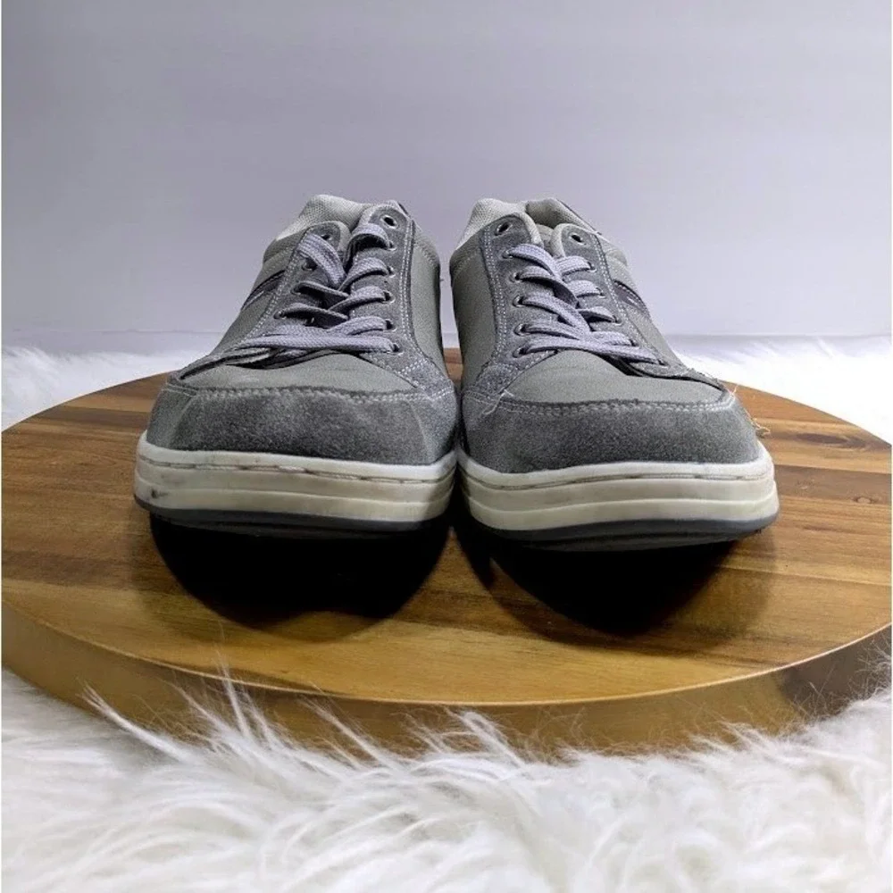 Arrigo Bello Mens Grey Fashion Sneakers Size 10.5 Low Top Lace Up Shoes A0257-4
